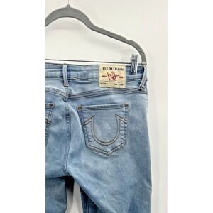 True Religion World Tour Billie Mid Rise Straight 29x32 Light Wash Urban Street